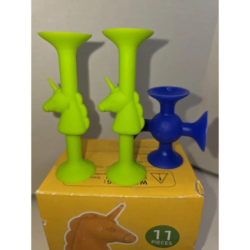Unicorn Suction Cup Toys for Children - 20Pcs 2 Boxes Creative Sensory Play Fun
